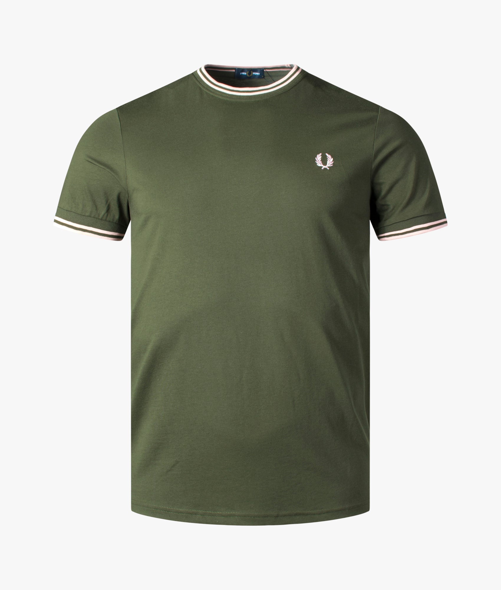 Twin-Tipped-T-Shirt-Hunting-Green-Fred-Perry-EQVVS