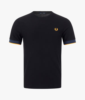 Contrast-Cuff-Pique-T-Shirt-Black-Fred-Perry-EQVVS