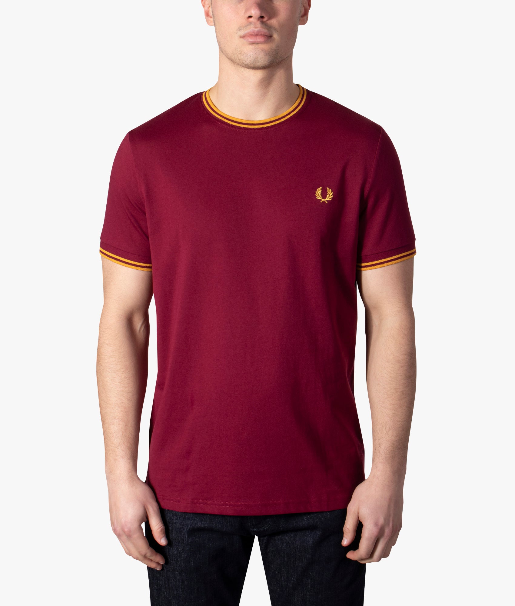 Twin-Tipped-T-Shirt-Tawny-Port-Fred-Perry-EQVVS