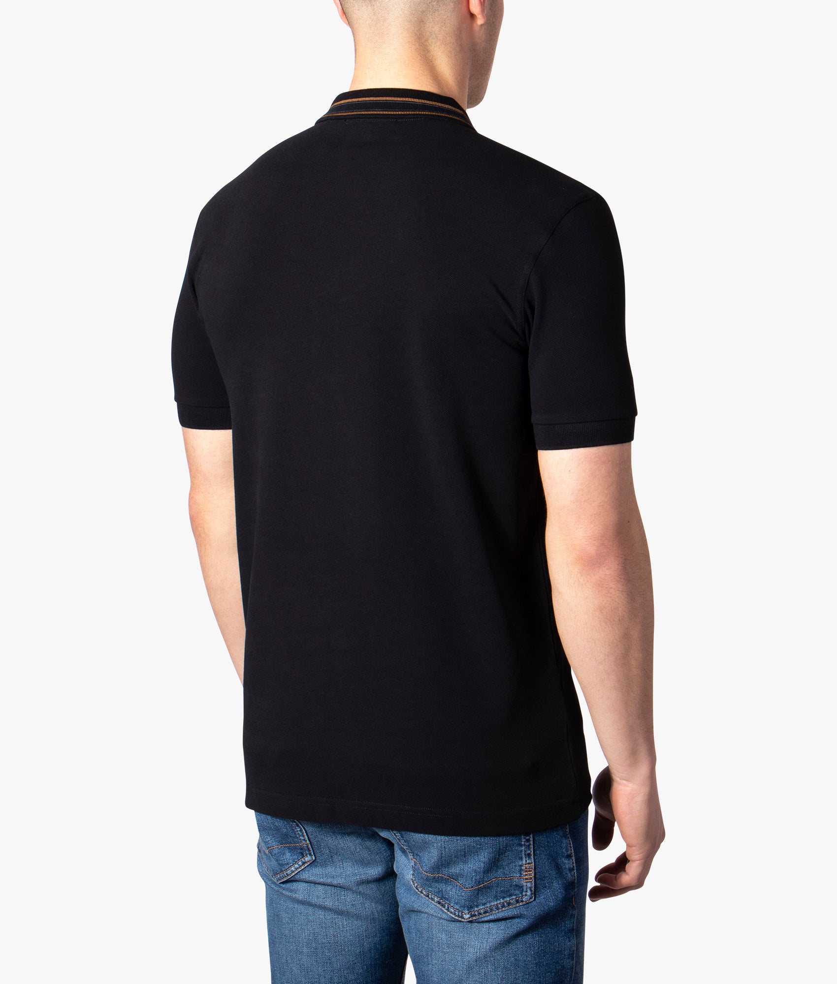 Medal Stripe Polo Shirt Black | Fred Perry | EQVVS