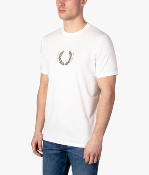 Laurel-Wreath-T-Shirt-Snow-White-Fred-Perry-EQVVS