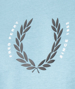 Laurel-Wreath-T-Shirt-Ash-Blue-Fred-Perry-EQVVS