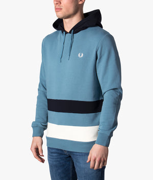 Colour-Block-Hooded-Sweatshirtp-Ash-Blue-Fred-Perry-EQVVS