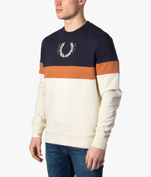 Printed-Colour-Block-Sweatshirt-Ecru-Fred-Perry-EQVVS