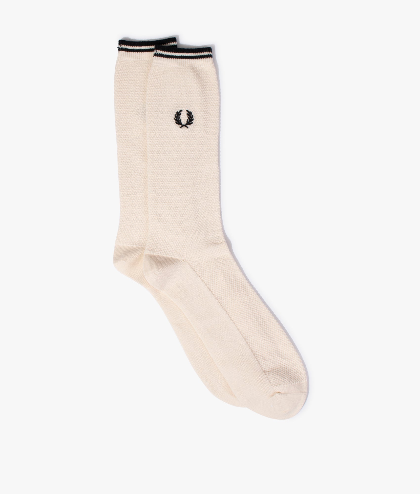 Tipped-Socks-Ecru/Black-Fred-Perry-EQVVS