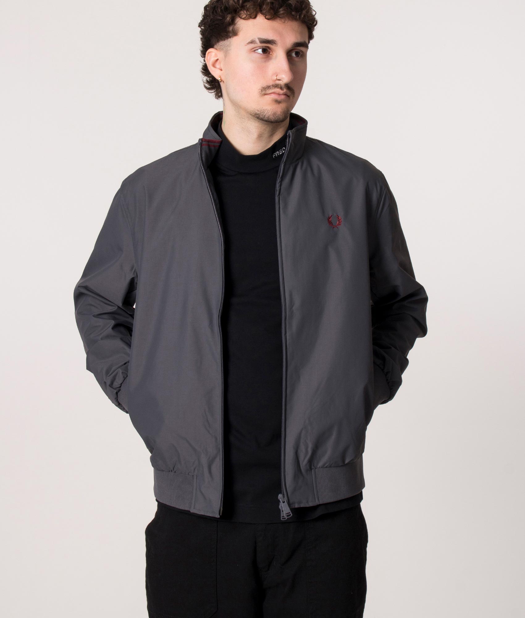 Brentham-Jacket-Gunmetal-Fred-Perry-EQVVS