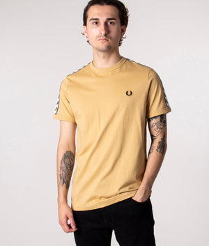 Taped-Ringer-T-Shirt-Desert-Fred-Perry-EQVVS