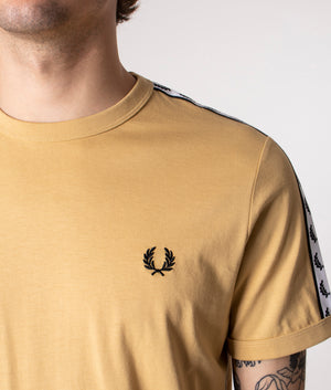 Taped-Ringer-T-Shirt-Desert-Fred-Perry-EQVVS