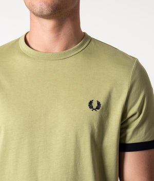 Ringer-T-Shirt-Sage-Green-Fred-Perry-EQVVS