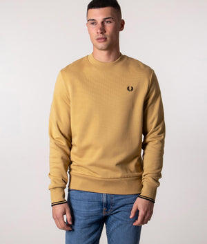 Crew-Neck-Sweatshirt-Desert-Fred-Perry-EQVVS