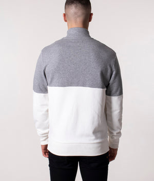 Colour-Block-Quarter-Zip-Sweatshirt-Grey/White-Fred-Perry-EQVVS