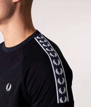 Panelled-Taped-T-Shirt-Black-Fred-Perry-EQVVS