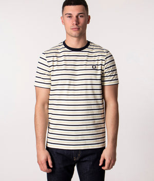 Striped-T-Shirt-Wax-Yellow-Fred-Perry-EQVVS 