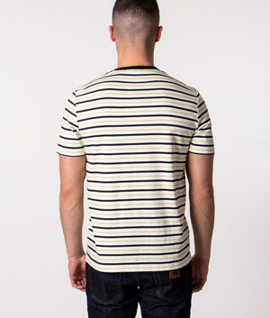 Striped-T-Shirt-Fred-Perry-EQVVS Striped-T-Shirt-Wax-Yellow-Fred-Perry-EQVVS 