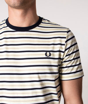 Striped-T-Shirt-Wax-Yellow-Fred-Perry-EQVVS 