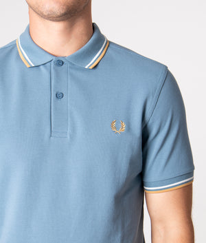 Twin-Tipped-Polo-Shirt-Ablu/Ecr/1964Gld-Fred-Perry-EQVVS