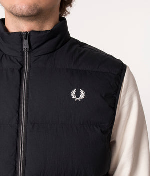 Insulated-Gilet-Black-Fred-Perry-EQVVS