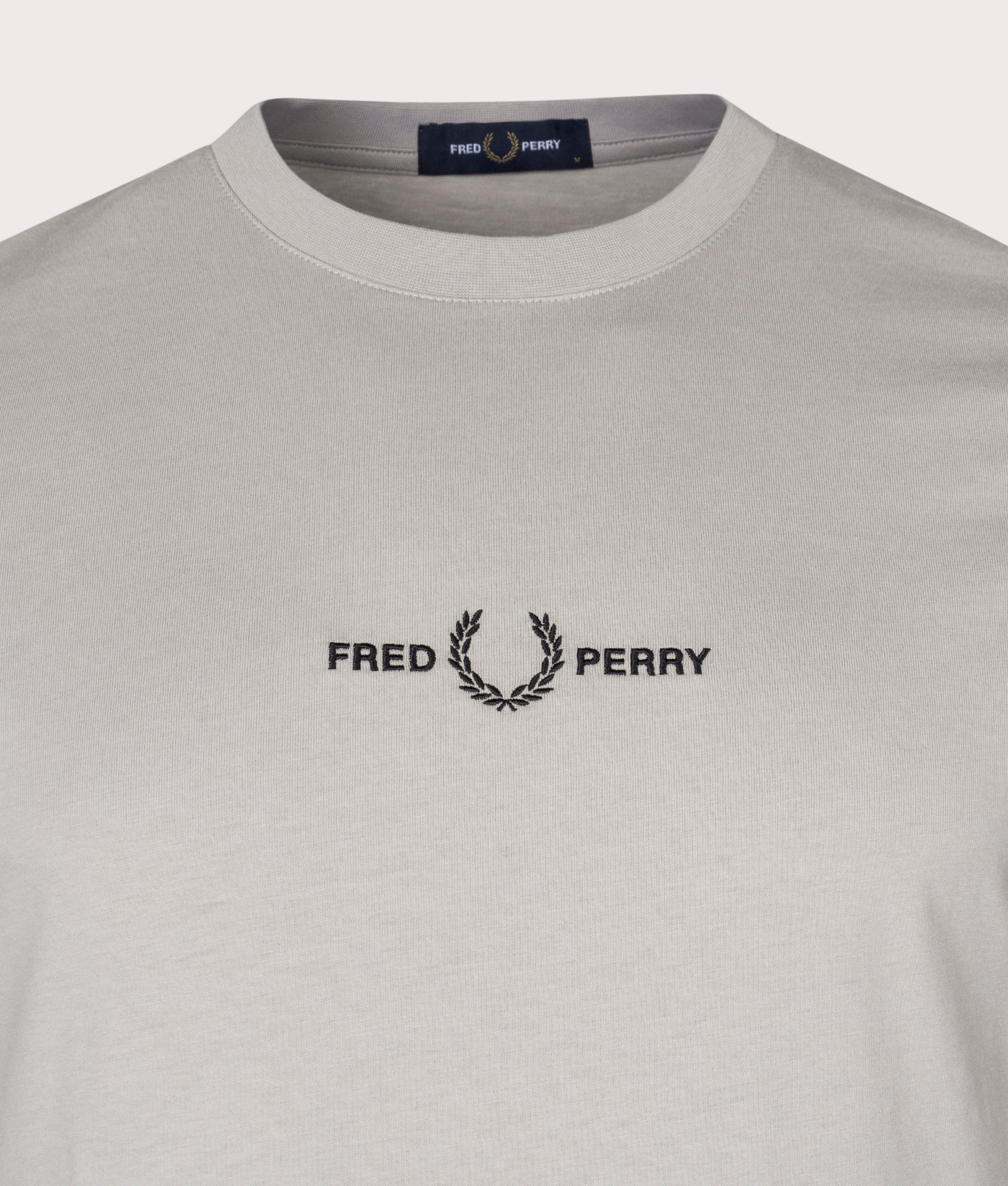 Fred Perry Taped Cuff T-Shirt in Concrete, EQVVS.
