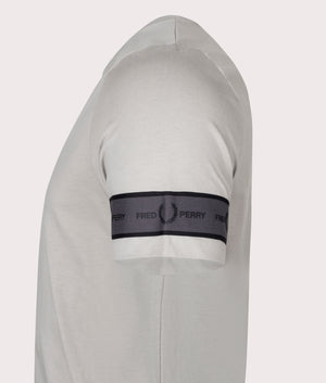 Fred Perry Taped Cuff T-Shirt in Concrete, EQVVS.