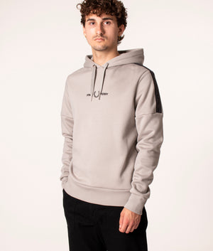 Tape-Sleeve-Hooded-Sweatshirt-Concrete-Fred-Perry-EQVVS