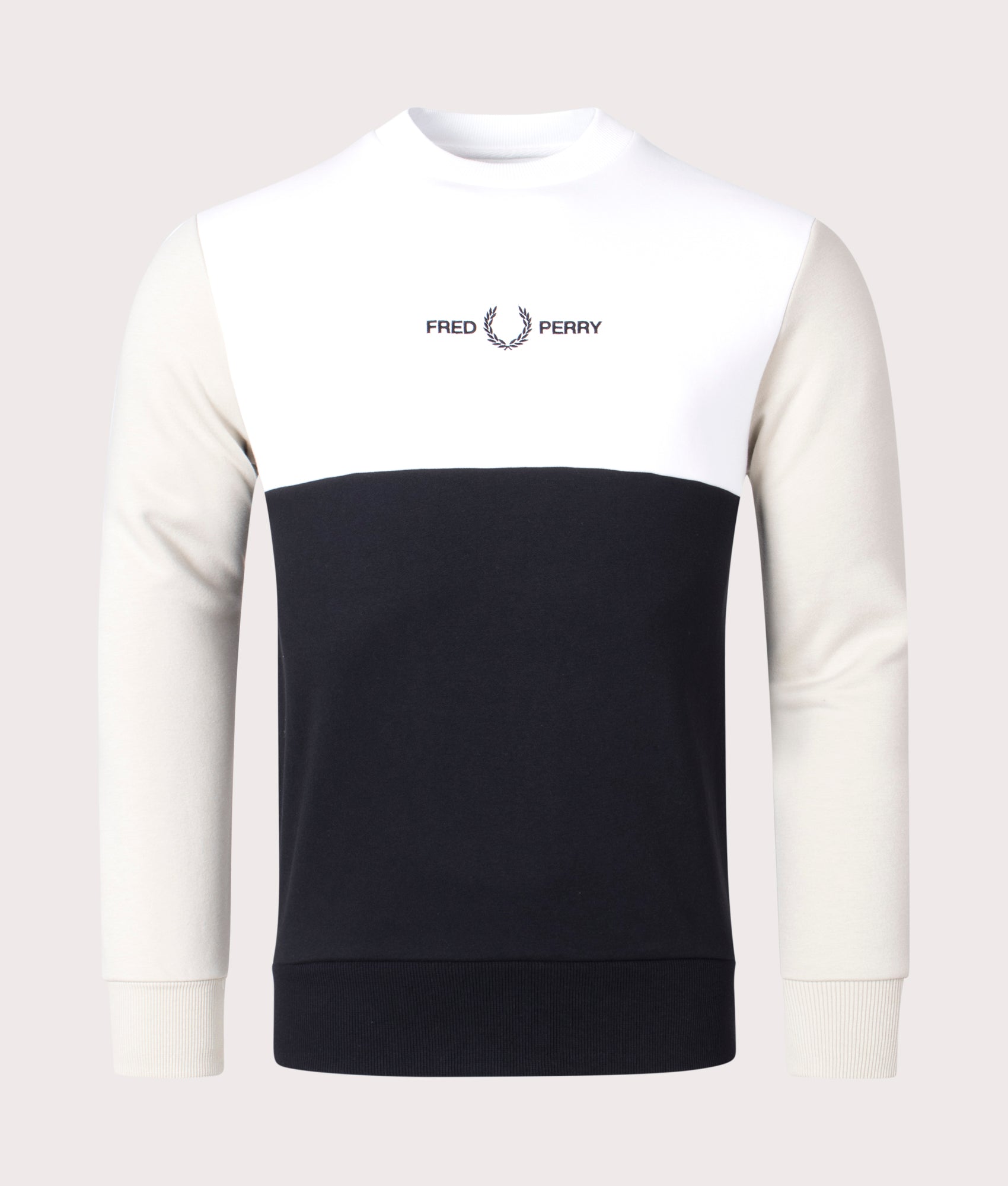 Colour-Block-Sweatshirt-Light-Oyster-Fred-Perry-EQVVS