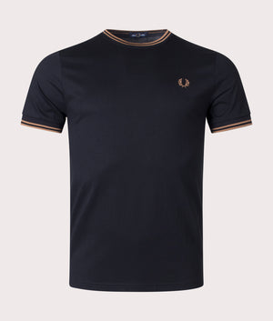 Twin-Tipped-T-Shirt-Black/Shadedston-Fred-Perry-EQVVS