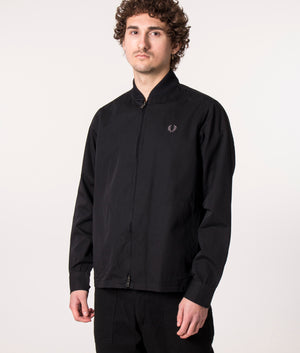 Zip-Through-Bomber-Overshirt-Black-Fred-Perry-EQVVS