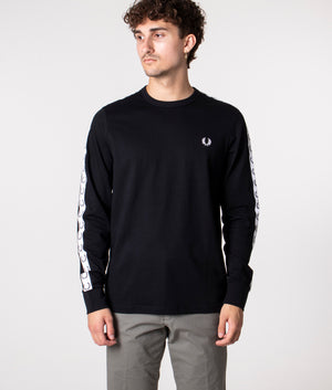 Long-Sleeve-Taped-T-Shirt-Black-Fred-Perry-EQVVS