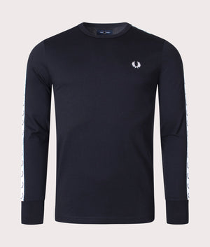Long-Sleeve-Taped-T-Shirt-Black-Fred-Perry-EQVVS