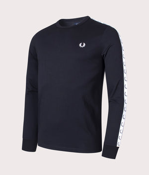 Long-Sleeve-Taped-T-Shirt-Black-Fred-Perry-EQVVS