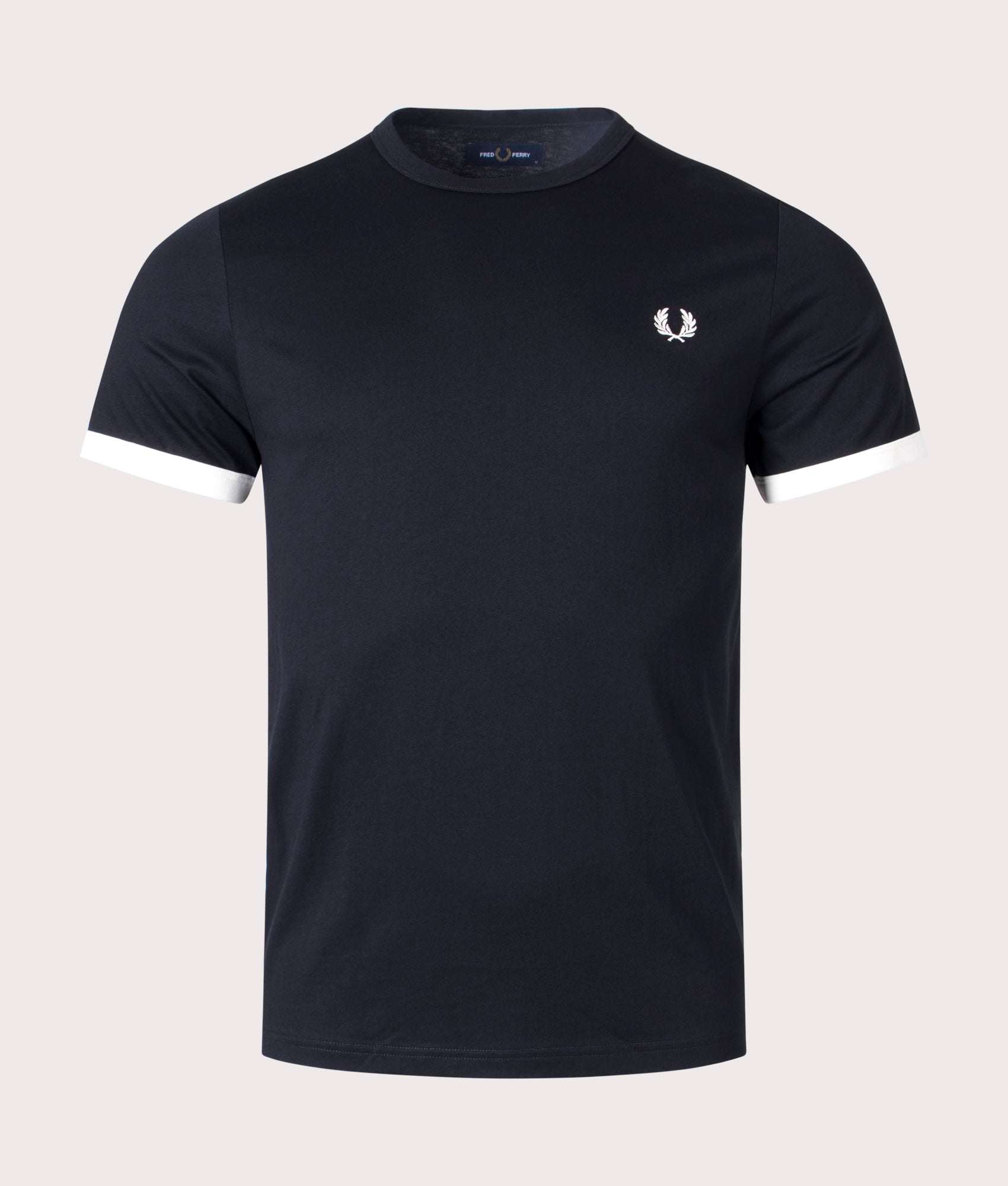 Ringer-T-Shirt-Black/Ecru-Fred-Perry-EQVVS