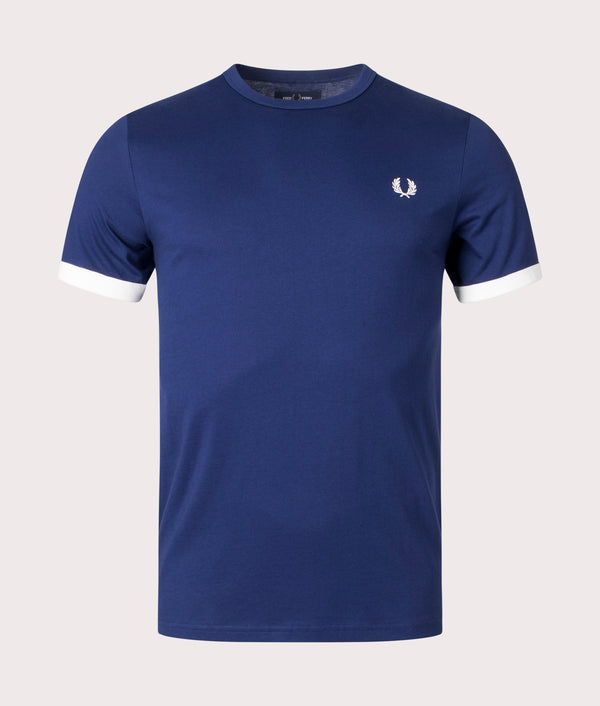 Ringer T-Shirt French Navy | Fred Perry | EQVVS