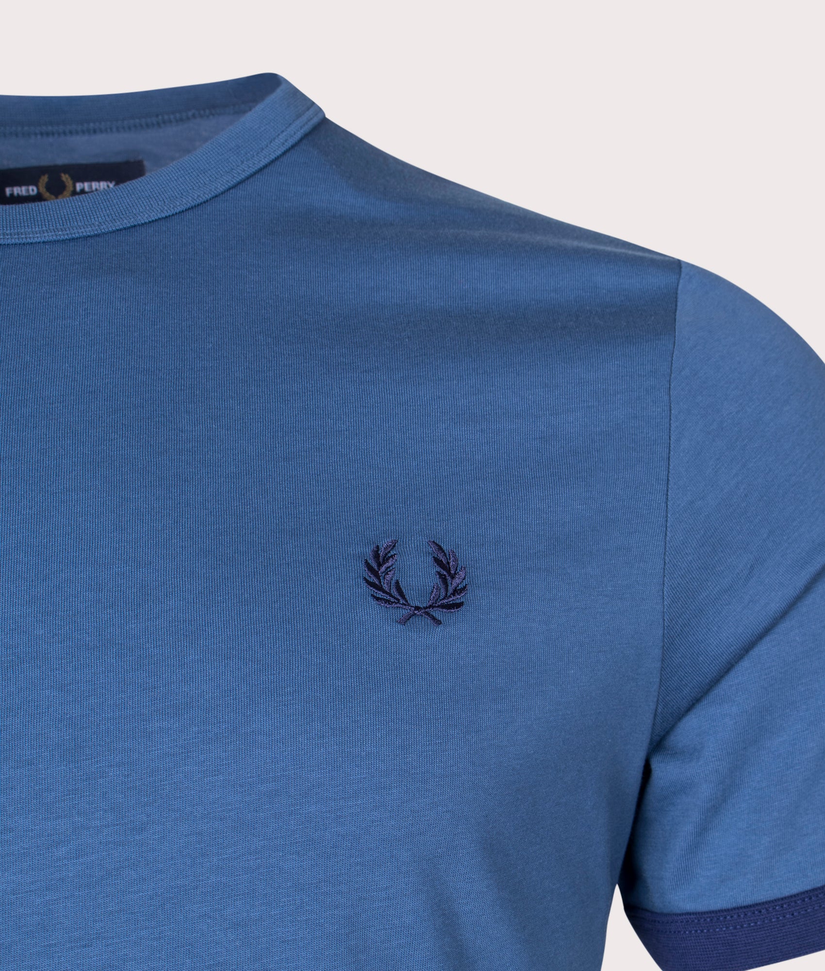 Fred Perry Ringer T-Shirt in Midnight Blue, EQVVS.