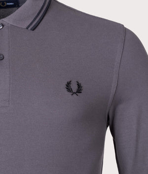 Long-Sleeve-Twin-Tipped-Polo-Shirt-Gunmetal-Black-Fred-Perry-EQVVS