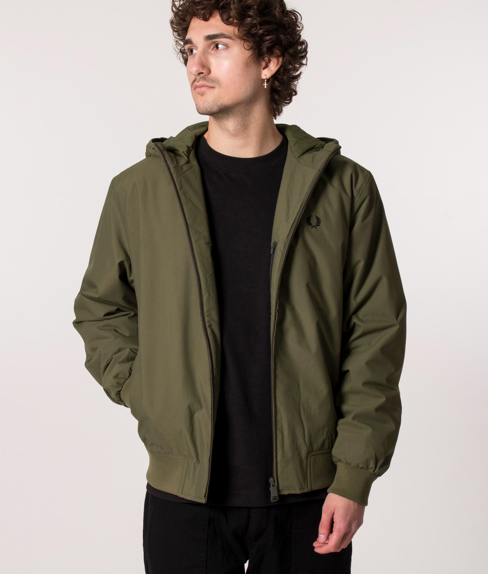 Padded-Hooded-Brentham-Jacket-Uniform-Green-Fred-Perry-EQVVS