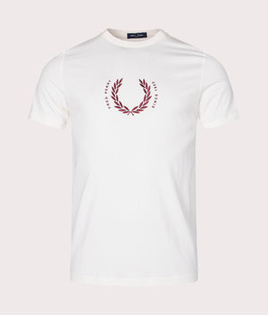 【関税送料込み】 FRED PERRY Circle Logo Authentic T-Shirt Kaos FRED PERRY LOGO CIRCLE CENTER WHITE BLACK Tshirt 100