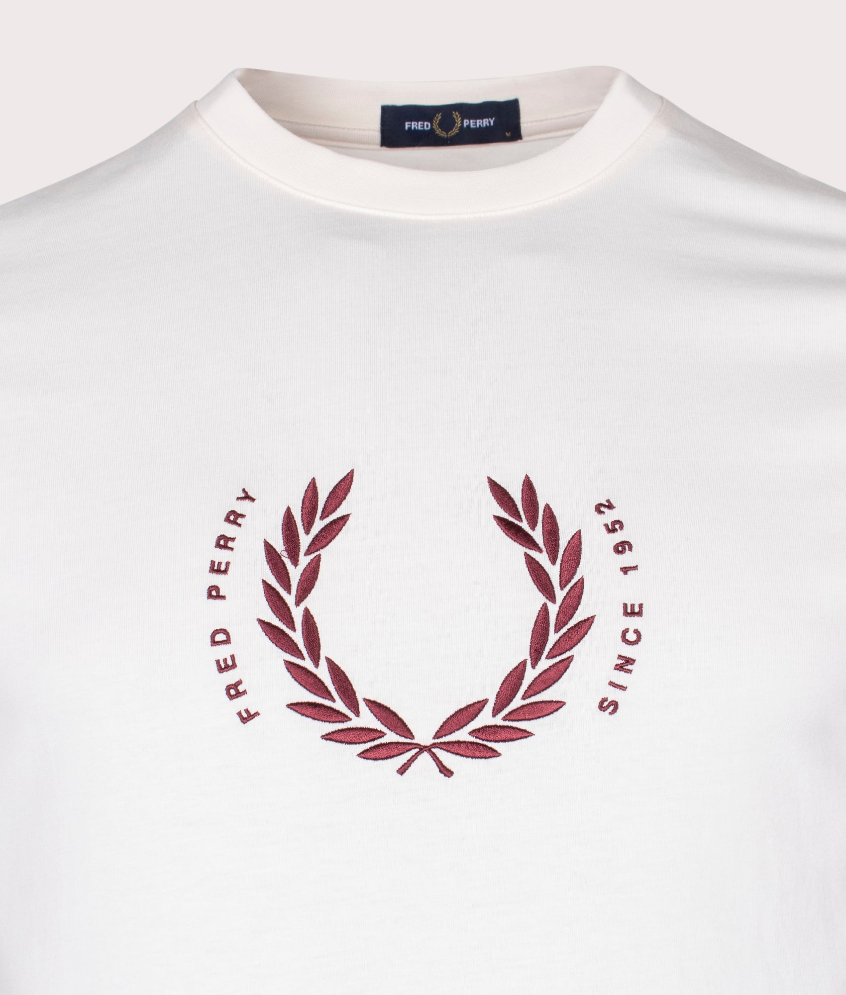 Fred Perry Circle Branding T-Shirt White, EQVVS.