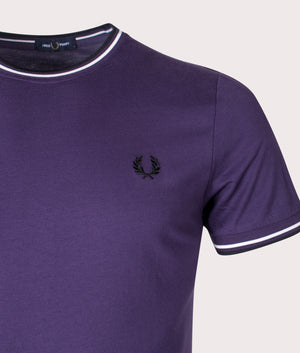 Fred Perry Twin Tipped T-Shirt in Purple, EQVVS.