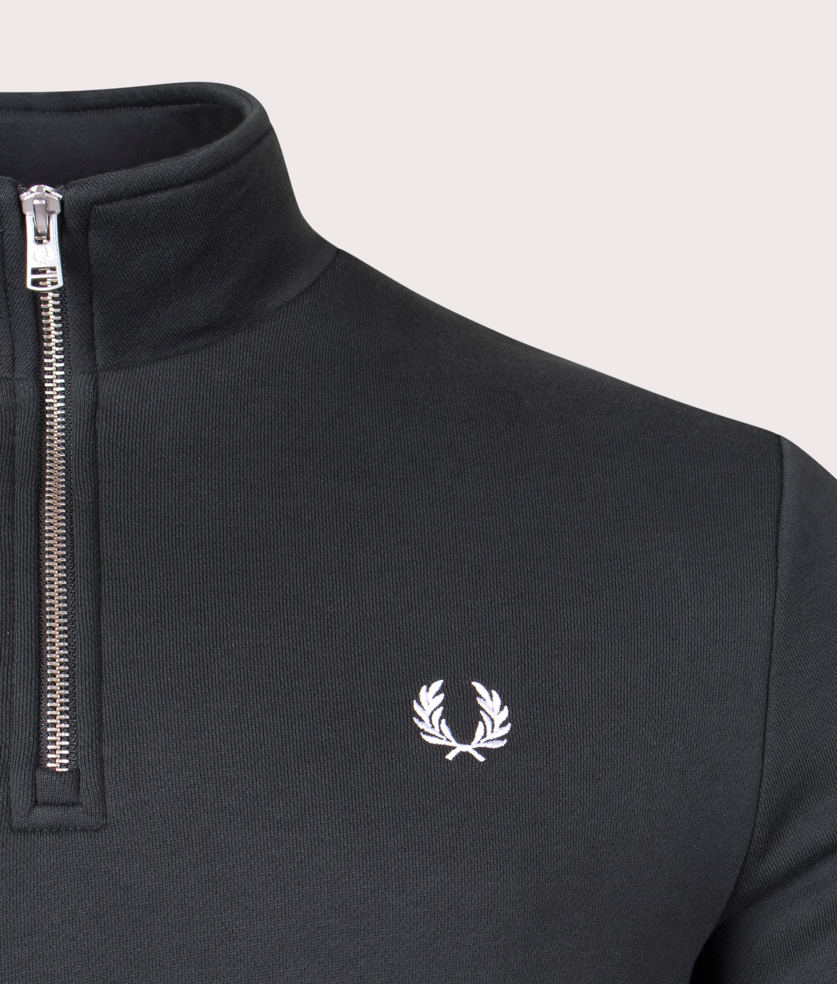 Quarter-Zip-Sweatshirt-Night-Green-Fred-Perry-EQVVS