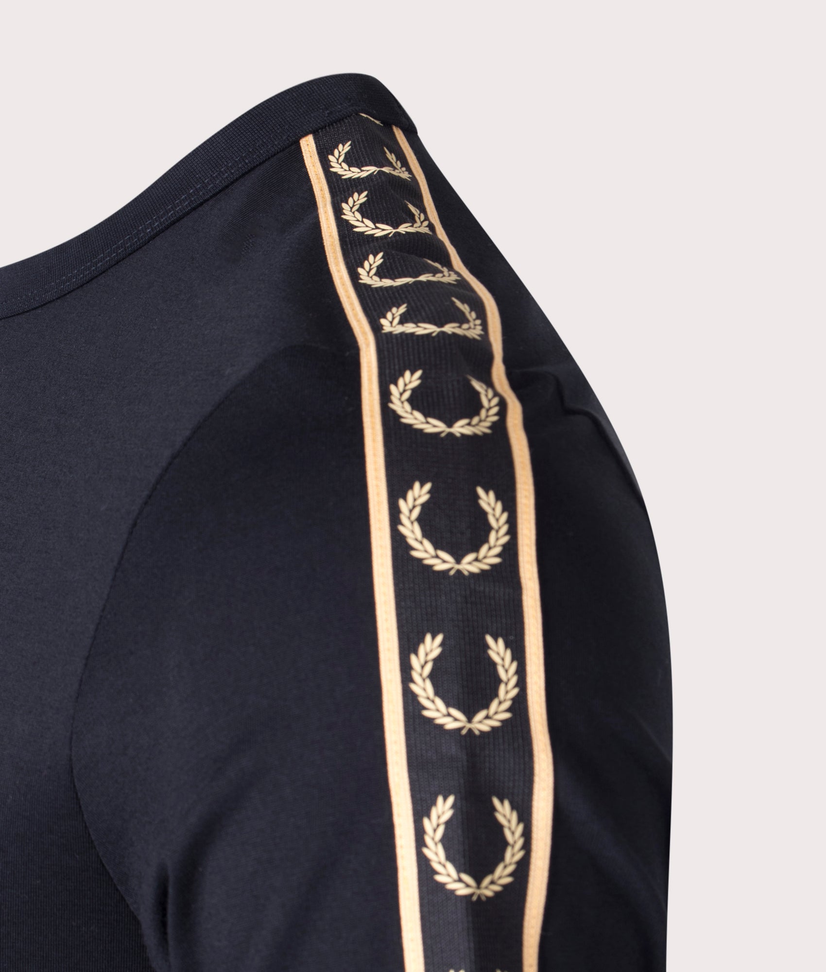 Contrast-Tape-Ringer-T-Shirt-Black/1964-Gold-Fred-Perry-EQVVS