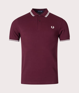 Fred Perry Twin Tipped Polo Shirt in Oxblood, EQVVS