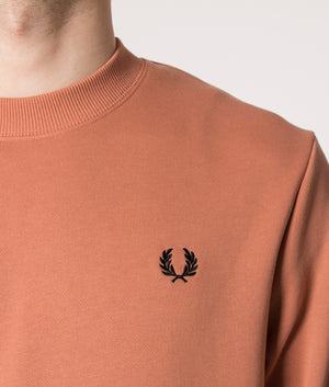 Crew-Neck-Sweatshirt-Light-Rust-Fred-Perry-EQVVS
