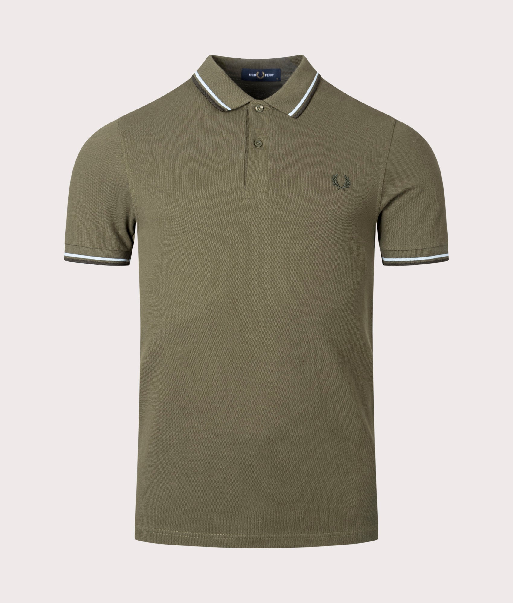Twin-Tipped-Fred-Perry-Polo-Uniform-Green/Light-Ice/Night-Green-Fred-Perry-EQVVS