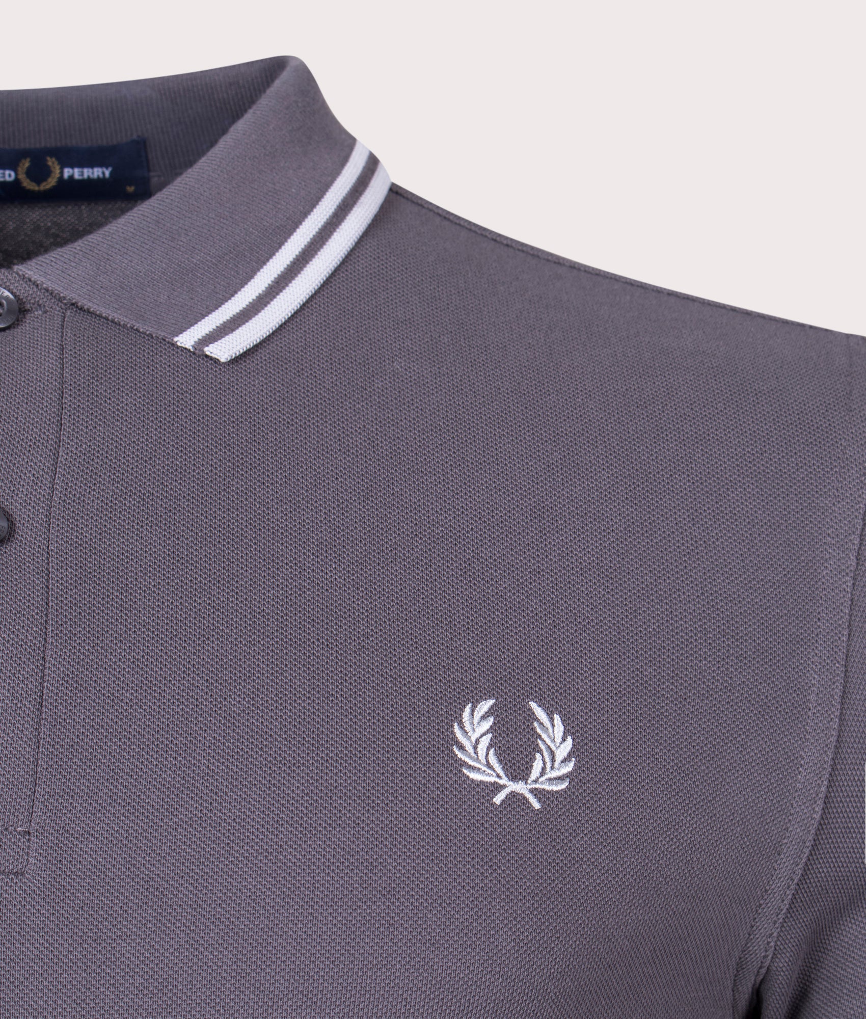Long-Sleeve-Twin-Tipped-Polo-Shirt-Gunmetal/Limestone-Fred-Perry-EQVVS
