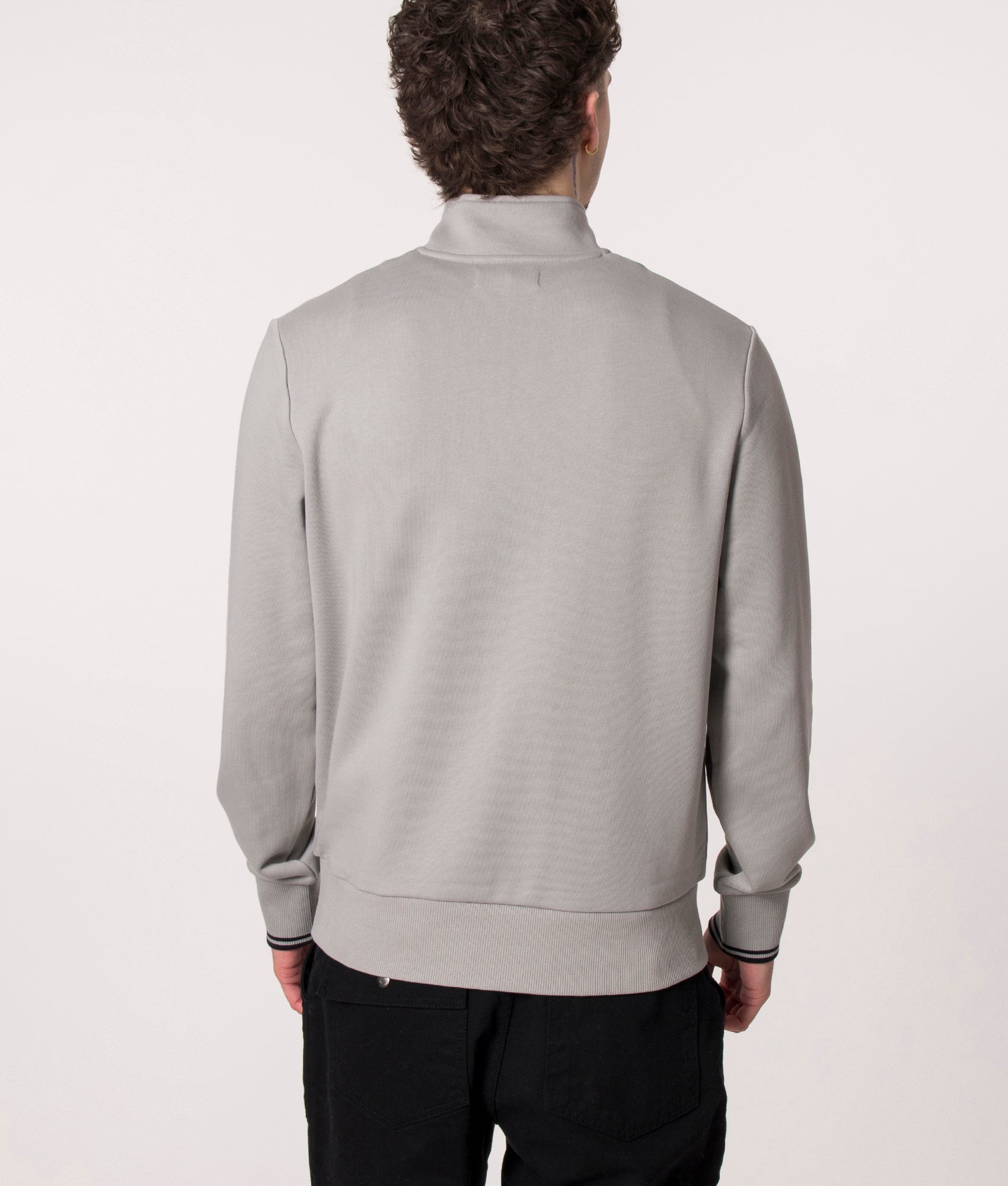 Quarter-Zip-Sweatshirt-Limestone-Fred-Perry-EQVVS