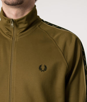 トップス Fred Perry Contrast Tape Track Jacket Contrast Tape Track Jacket - Navy / Carrington Brick | Men's