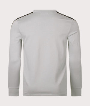 Long Sleeve Laurel Taped T-Shirt Limestone | Fred Perry | EQVVS