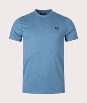 Contrast-Tape-Ringer-T-Shirt-Ash-Blue/Navy-Fred-Perry-EQVVS