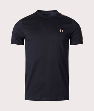 Contrast-Tape-Ringer-T-Shirt-Black/Black-Fred-Perry-EQVVS