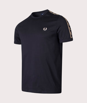 Contrast-Tape-Ringer-T-Shirt-Black/Black-Fred-Perry-EQVVS